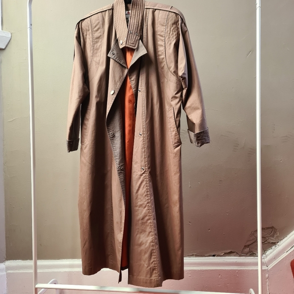 80s VINTAGE TRENCH COATSize 8-16 - Picture 10 of 16